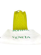 Bottega Veneta Lime Green Leather Bucket Bag