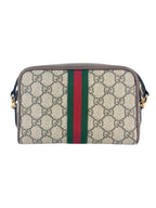Gucci Brown and Beige Coated Canvas and Leather Ophidia Camera Bag