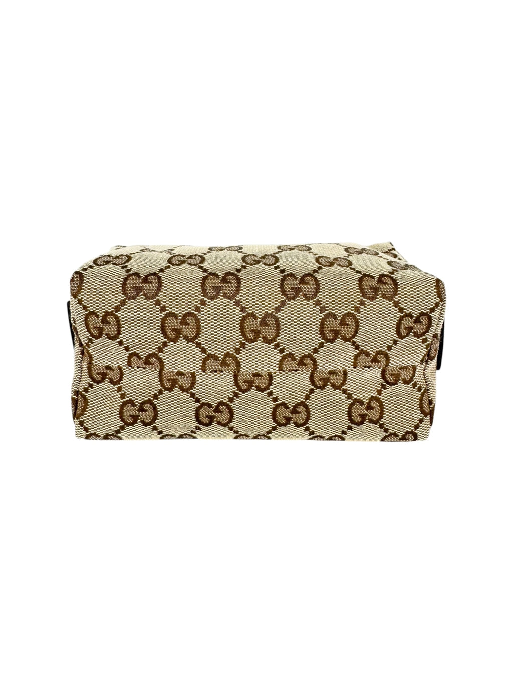 Gucci Brown Canvas and Leather Cosmetic Pouch