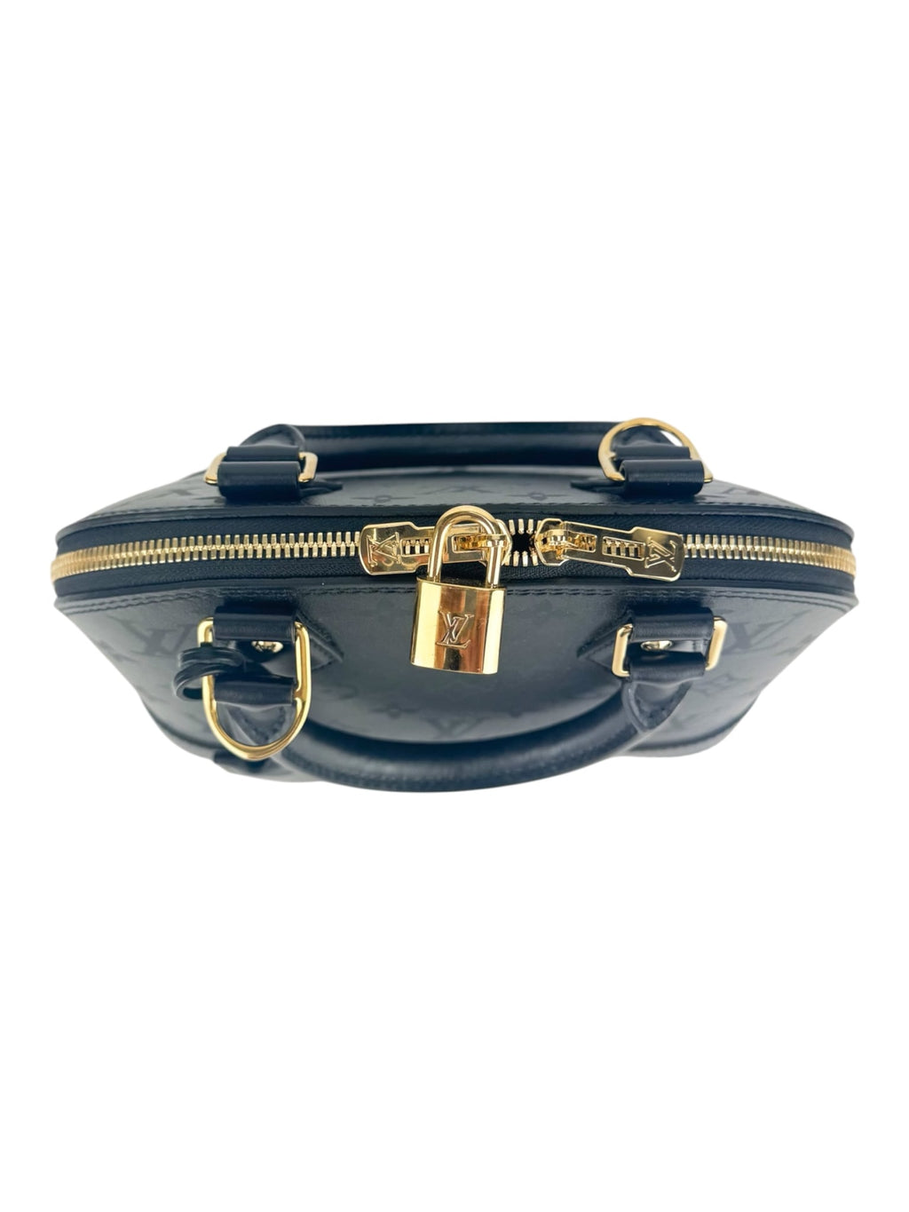 Louis Vuitton Ink Noir Leather Alma Bag BB 