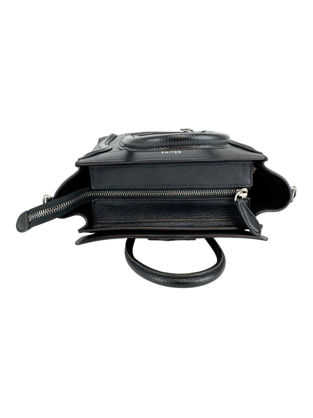 Celine Black Leather Luggage Bag Nano