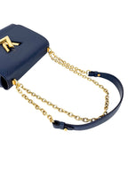Louis Vuitton Navy Leather Twist Shoulder Bag