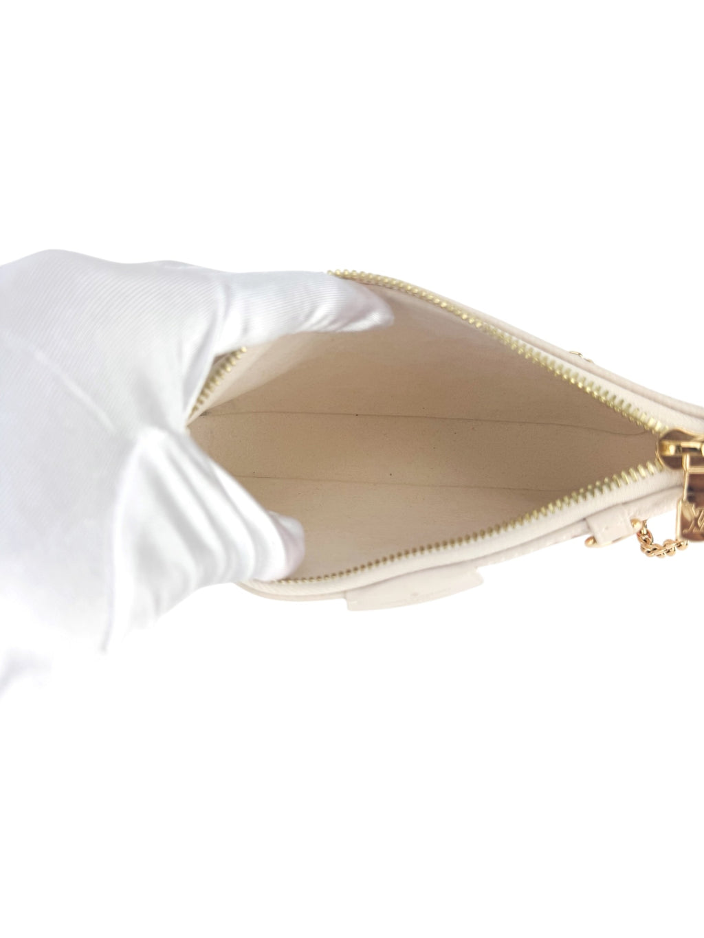 Louis Vuitton Light Beige, Pink & Orange Calfskin Easy Pouch on Strap Bag