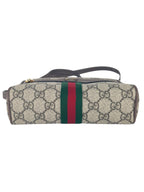 Gucci Brown and Beige Coated Canvas and Leather Ophidia Camera Bag