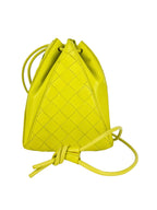 Bottega Veneta Lime Green Leather Bucket Bag