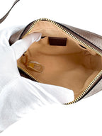 Gucci Brown and Beige Coated Canvas and Leather Ophidia Camera Bag