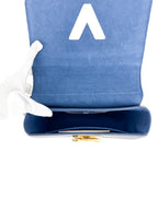 Louis Vuitton Navy Leather Twist Shoulder Bag