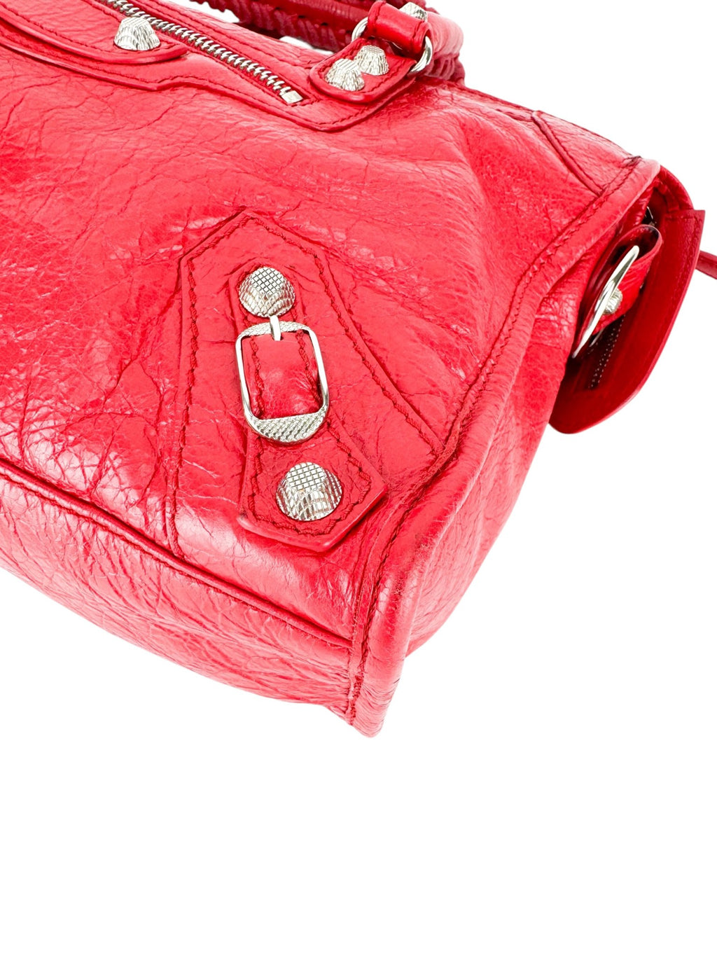 Balenciaga Pop Orange Leather Le City Bag Small