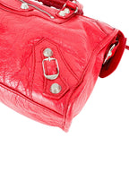 Balenciaga Pop Orange Leather Le City Bag Small