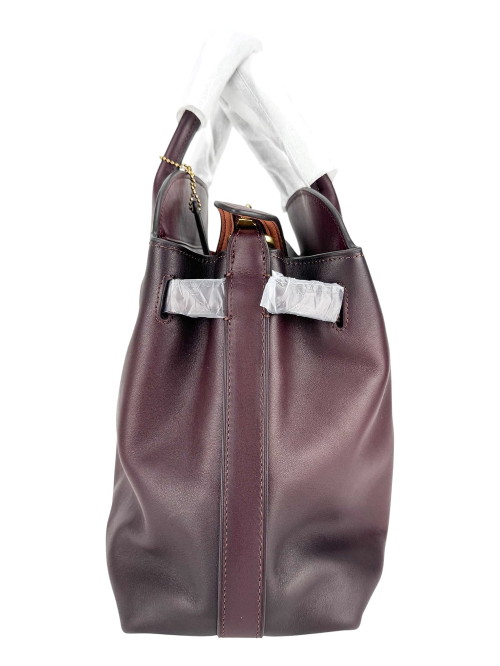 Coach Burgundy Leather Soft Empire Carryall 40