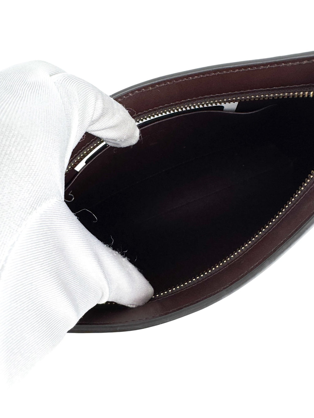 Celine Vintage Brown Leather Hobo Shoulder Bag