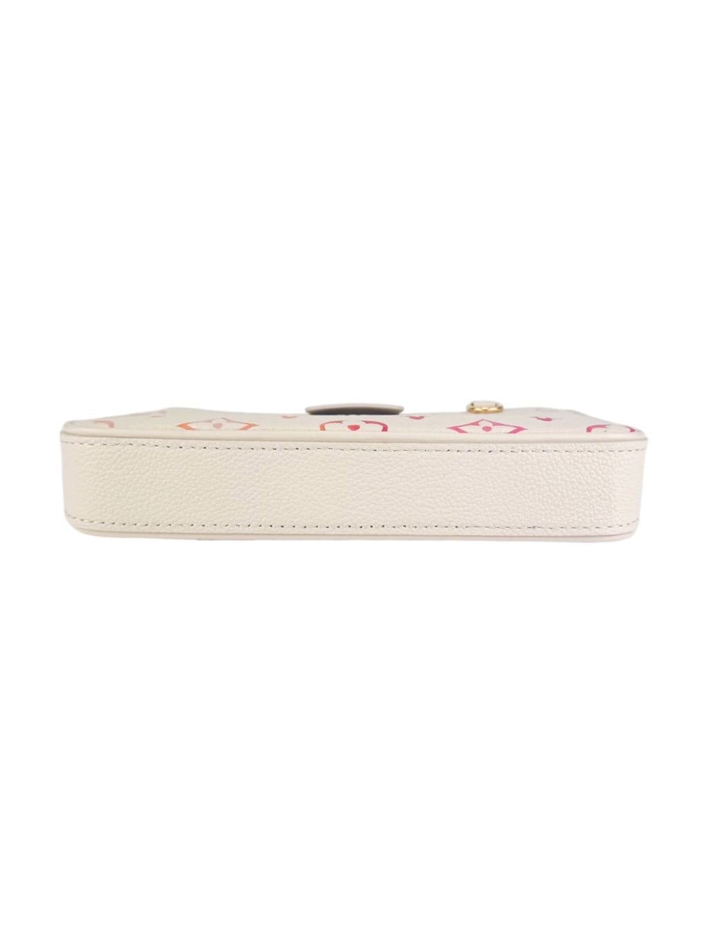 Louis Vuitton Light Beige, Pink & Orange Calfskin Easy Pouch on Strap Bag
