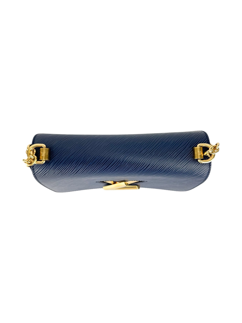 Louis Vuitton Navy Leather Twist Shoulder Bag