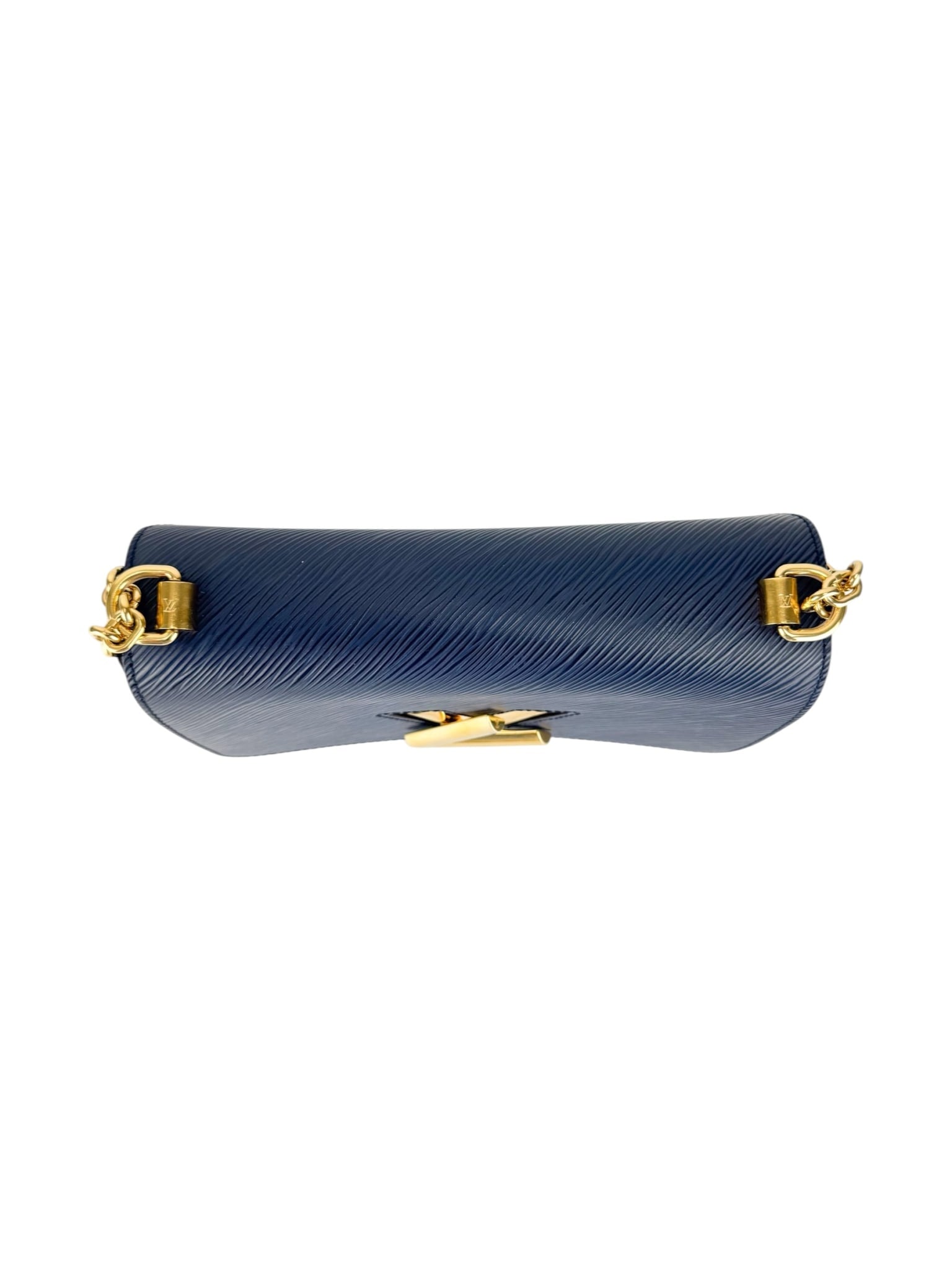 Louis Vuitton Navy Leather Twist Shoulder Bag