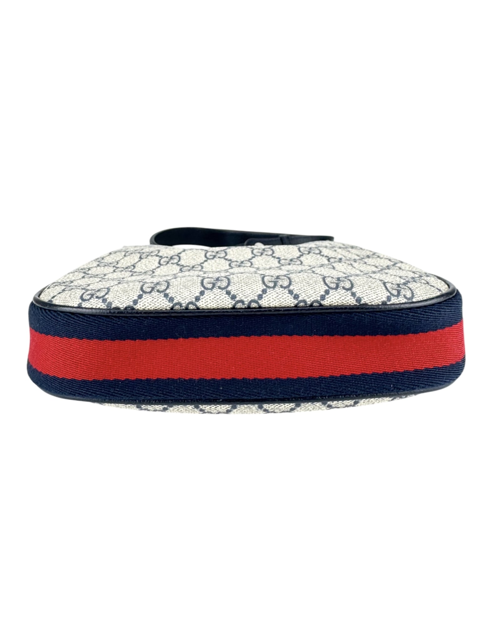 Gucci Navy Blue Coated Canvas Attaché Shoulder Bag