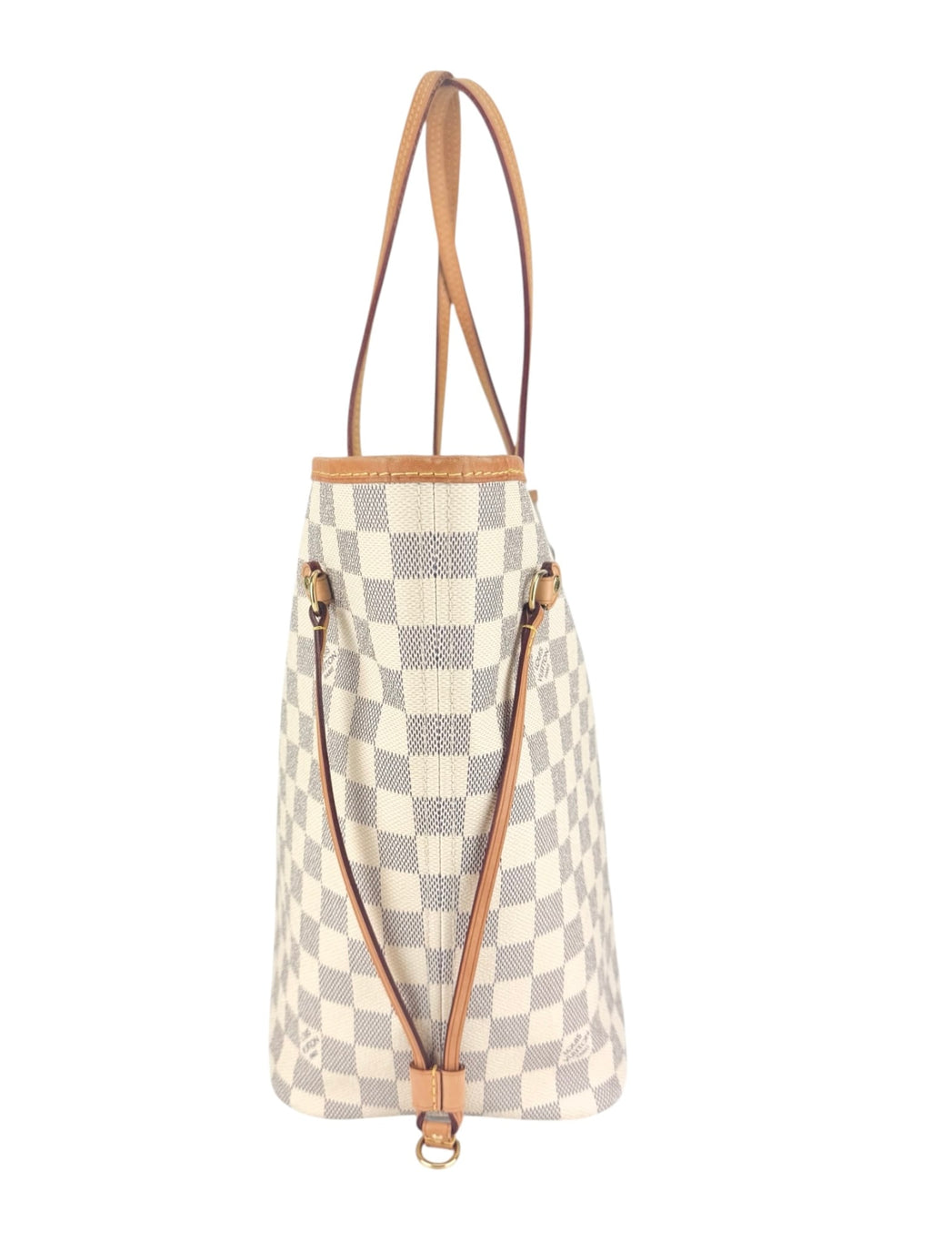 Louis Vuitton Damier Azur Canvas Leather Neverfull MM