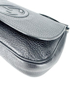 Gucci Black Pebbled Leather Soho Crossbody Bag