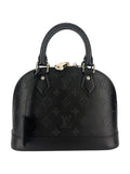 Louis Vuitton Ink Noir Leather Alma Bag BB 
