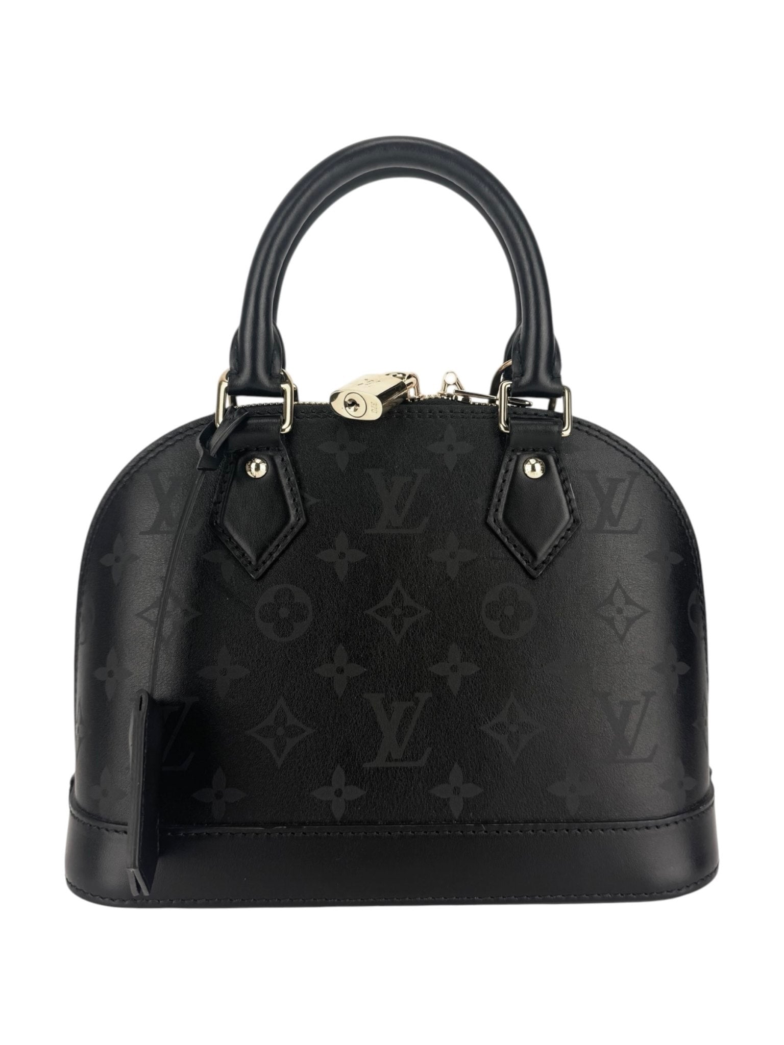 Louis Vuitton Ink Noir Leather Alma Bag BB 