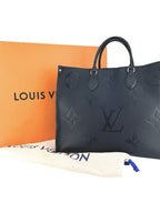 Louis Vuitton Black Giant Empreinte Leather On the Go Tote GM