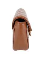 Gucci Leather Cognac Double G Marmont Super Mini Bag