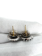 David Yurman Sterling Silver Sculpted Cable Stud Earrings 14mm