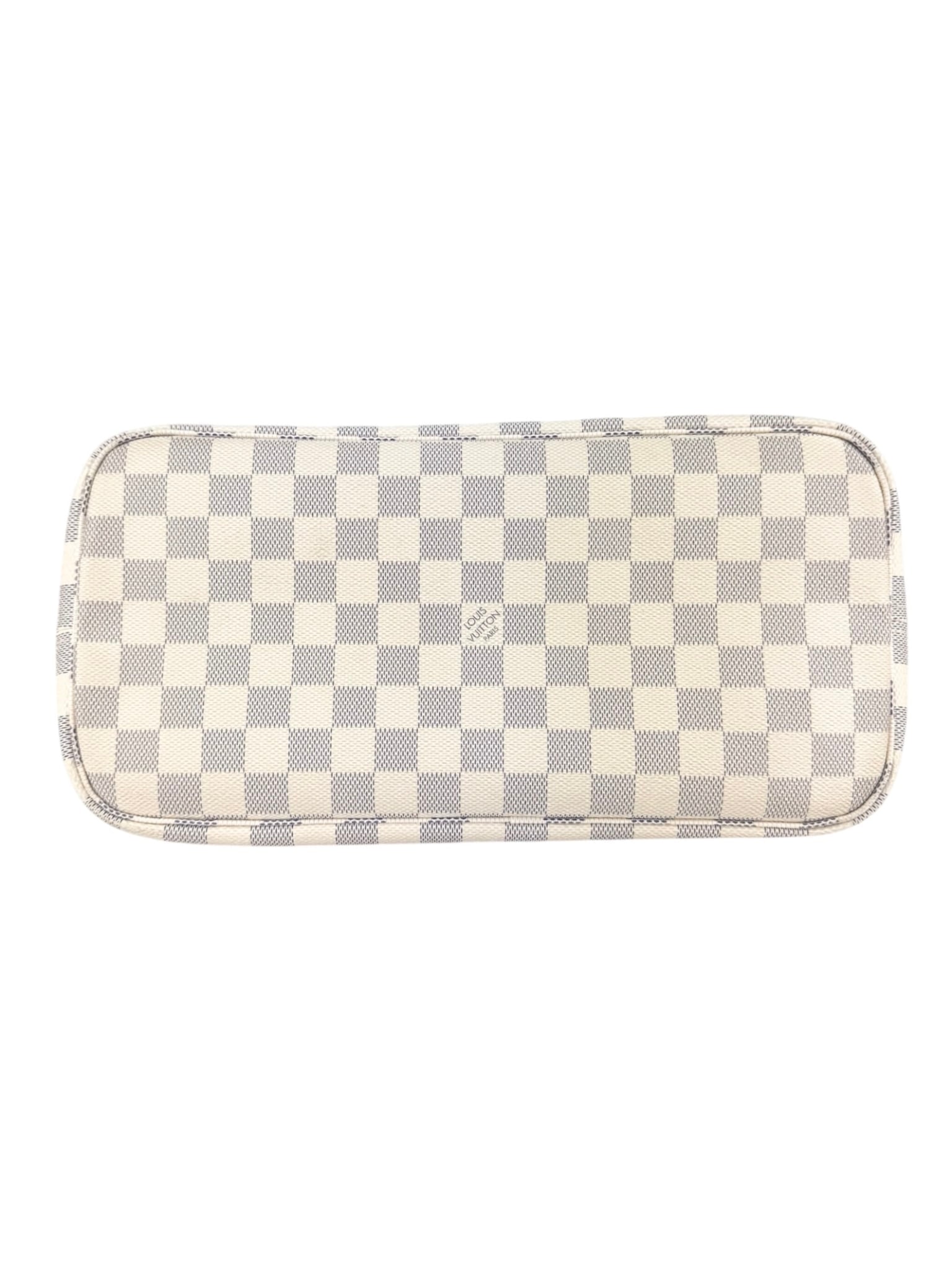 Louis Vuitton Damier Azur Canvas Leather Neverfull MM