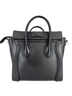 Celine Black Leather Luggage Bag Nano