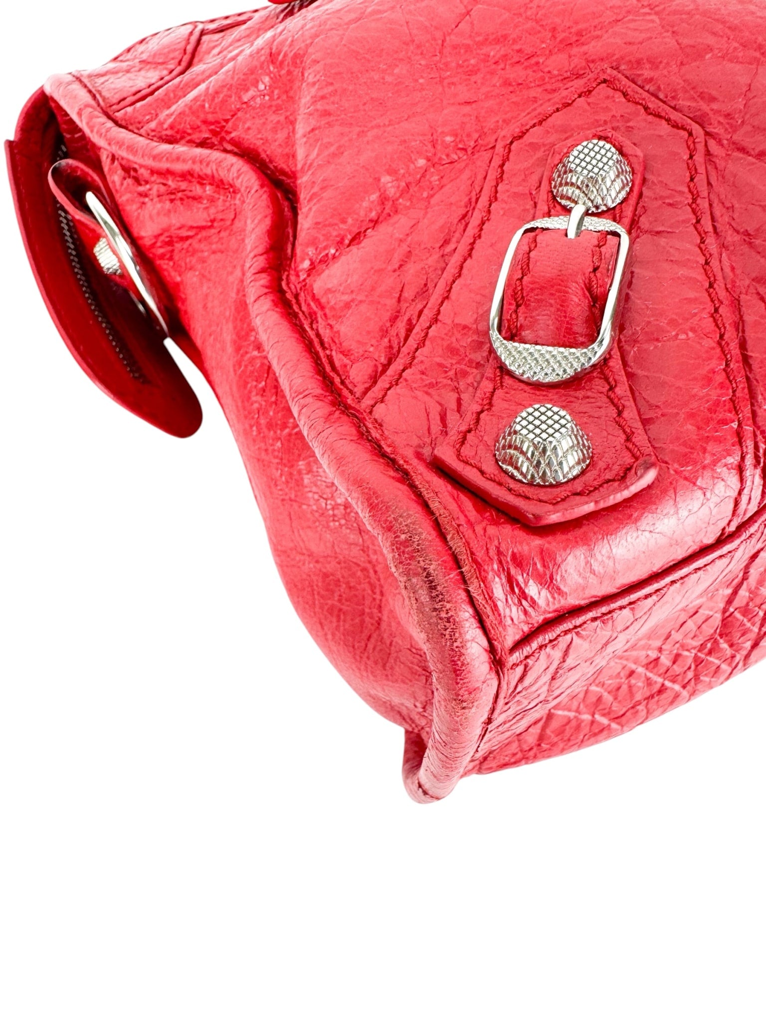 Balenciaga Pop Orange Leather Le City Bag Small