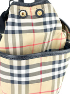 Burberry Nylon Nova Check Diaper Bag