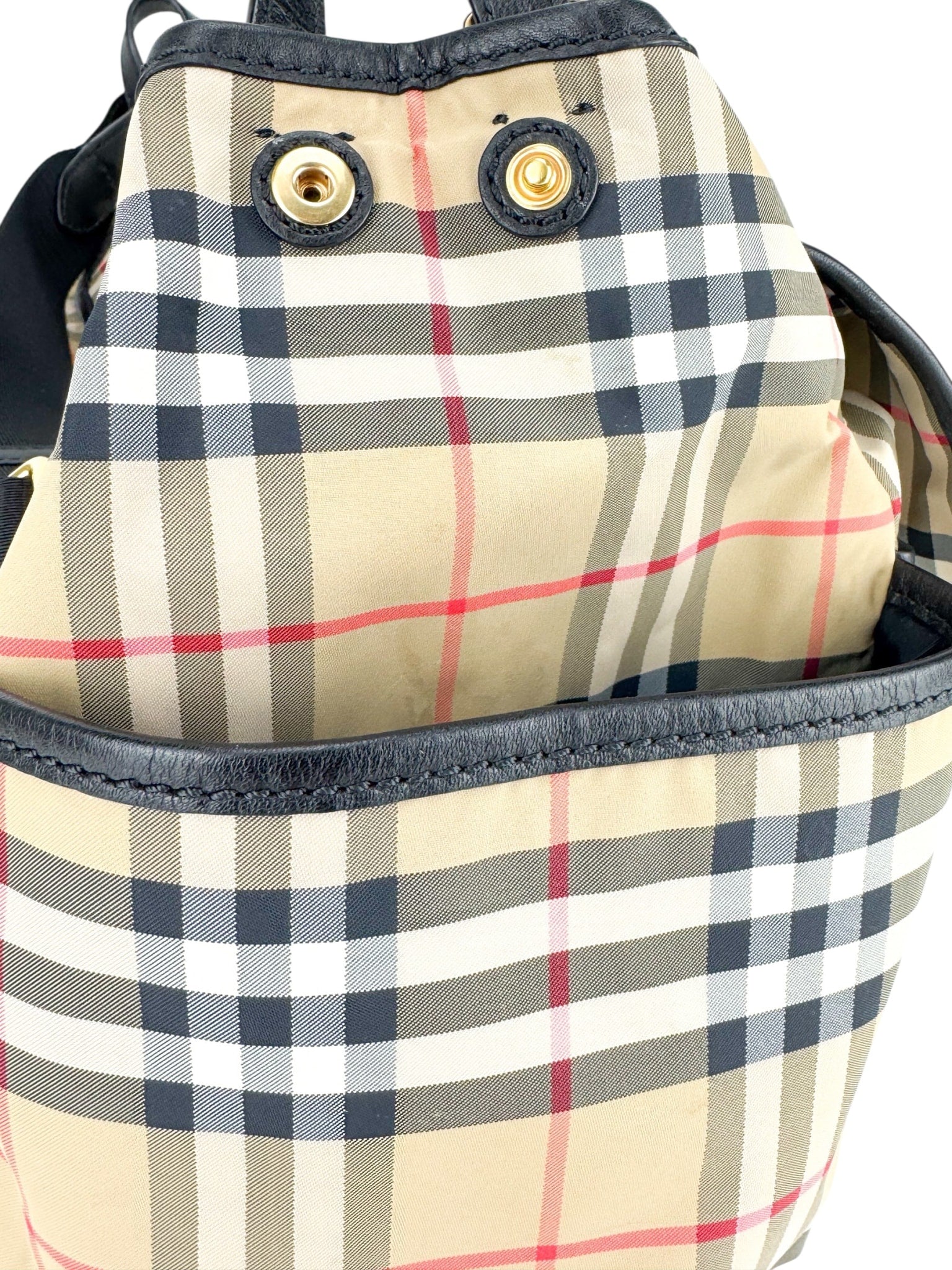 Burberry Nylon Nova Check Diaper Bag
