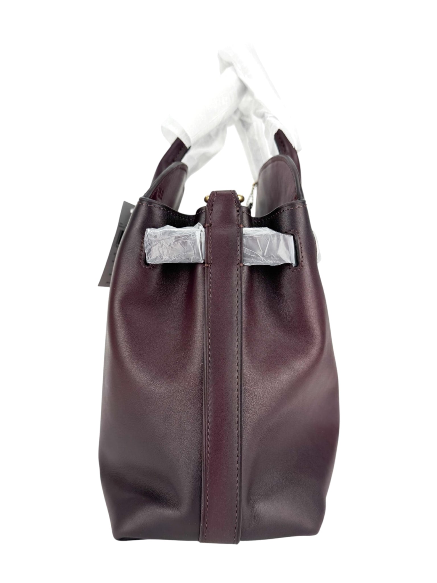 Coach Burgundy Leather Soft Empire Carryall 40