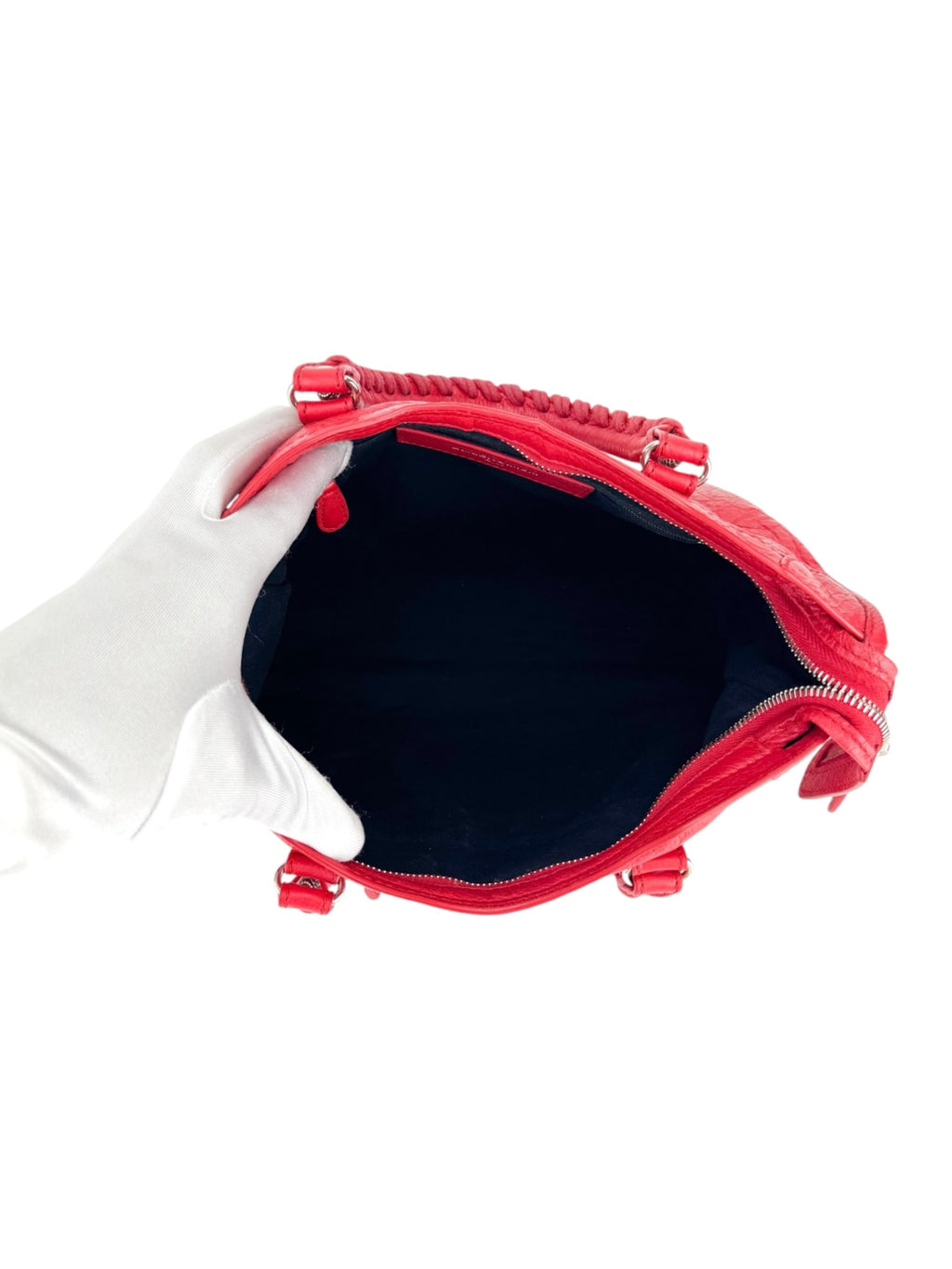 Balenciaga Pop Orange Leather Le City Bag Small