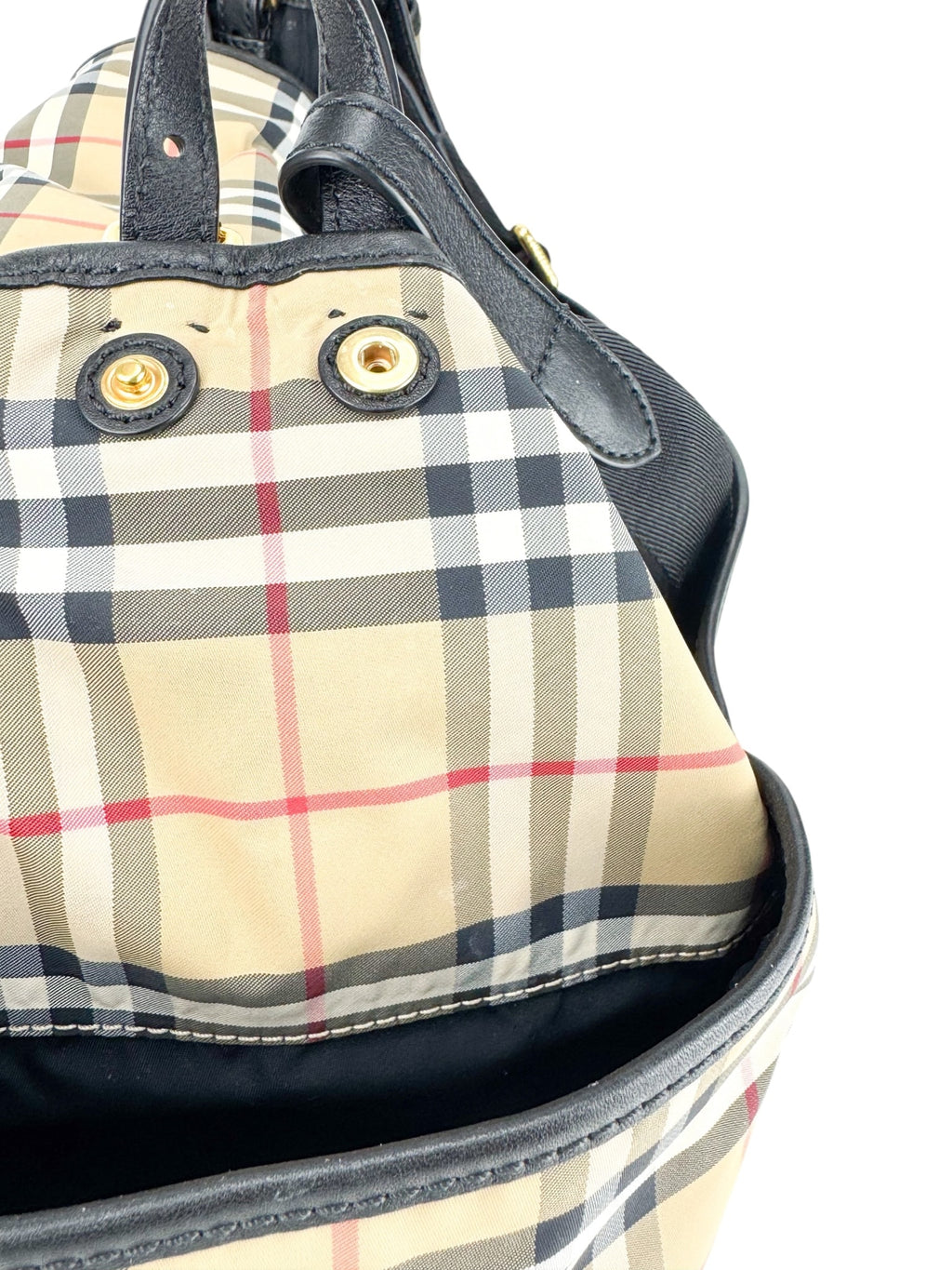 Burberry Nylon Nova Check Diaper Bag