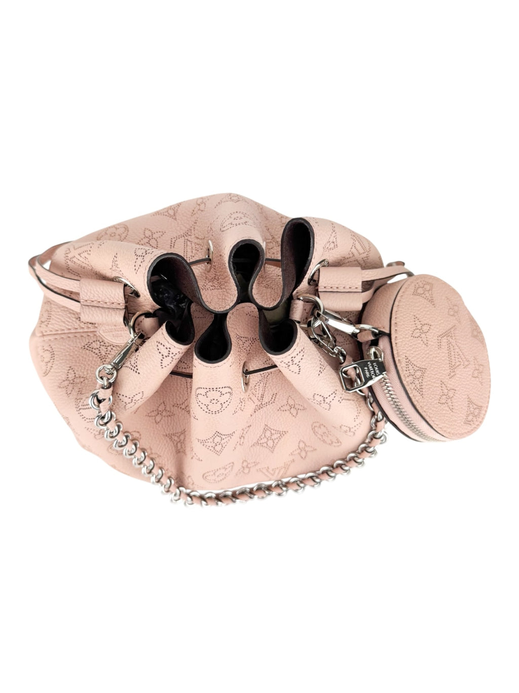 Louis Vuitton Pink Leather Mahina Bella Shoulder Bag