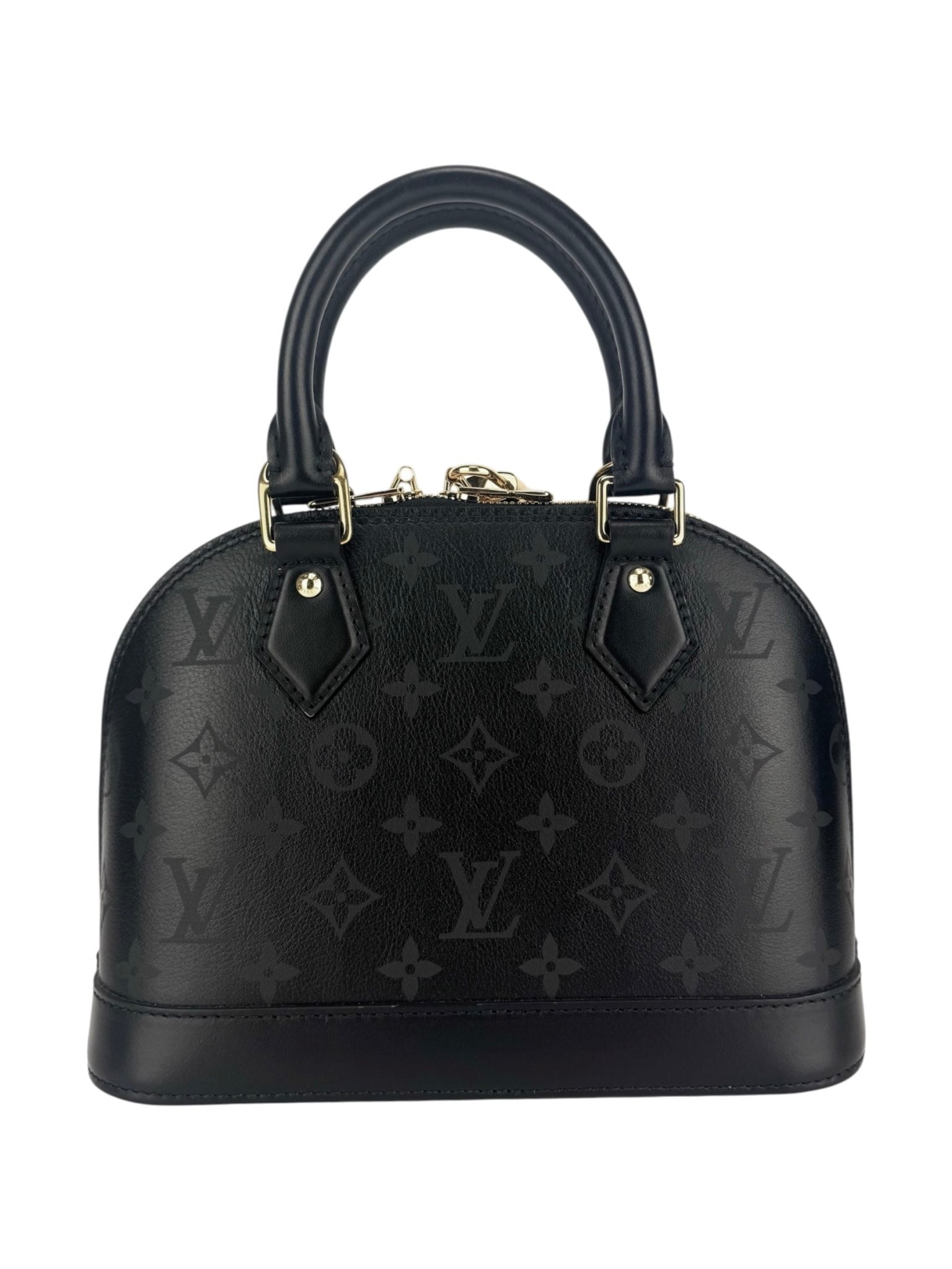Louis Vuitton Ink Noir Leather Alma Bag BB 