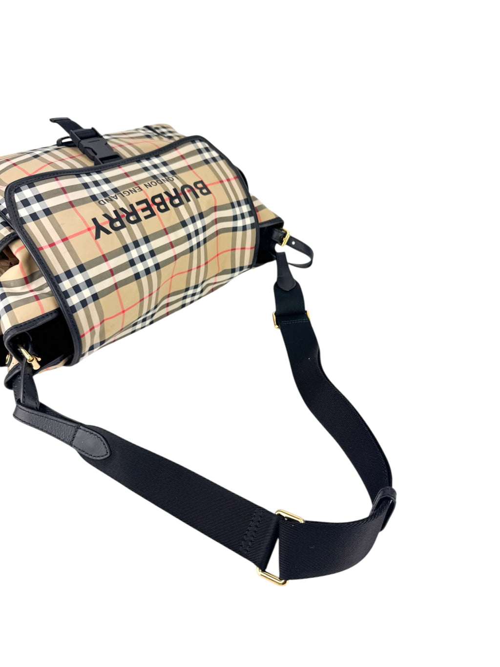 Burberry Nylon Nova Check Diaper Bag