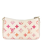 Louis Vuitton Light Beige, Pink & Orange Calfskin Easy Pouch on Strap Bag