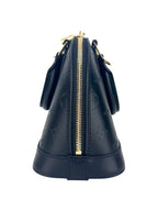 Louis Vuitton Ink Noir Leather Alma Bag BB 