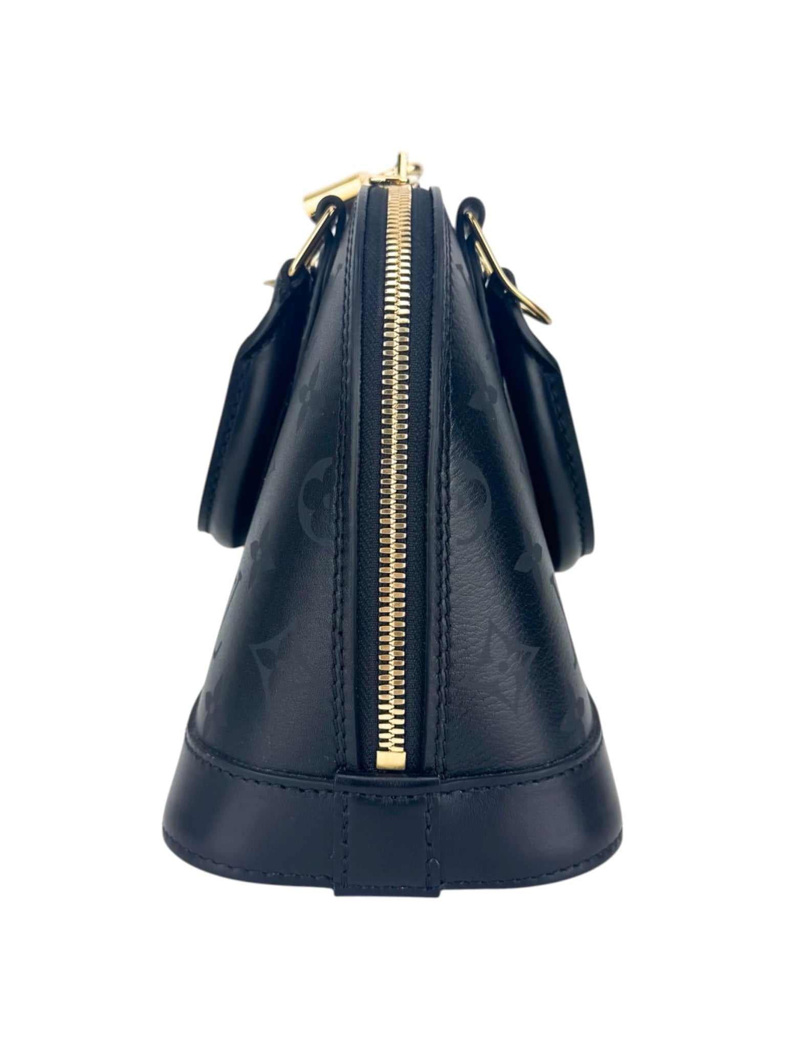 Louis Vuitton Ink Noir Leather Alma Bag BB 