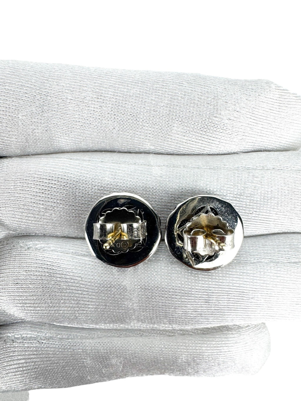 David Yurman Sterling Silver Sculpted Cable Stud Earrings 14mm