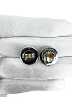David Yurman Sterling Silver Sculpted Cable Stud Earrings 14mm