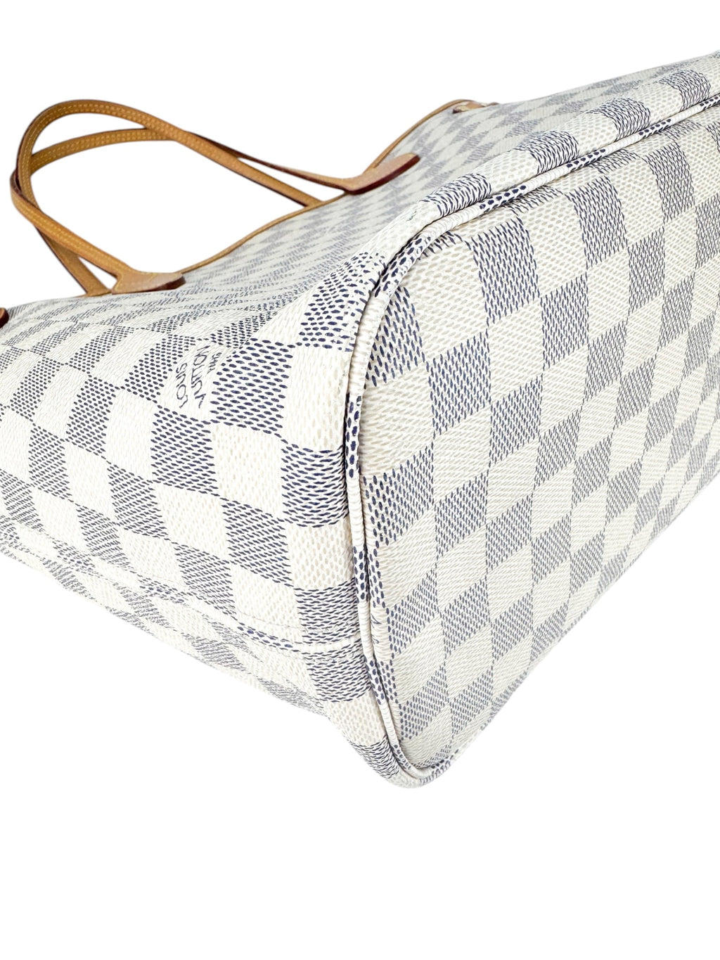 Louis Vuitton Damier Azur Canvas Leather Neverfull MM