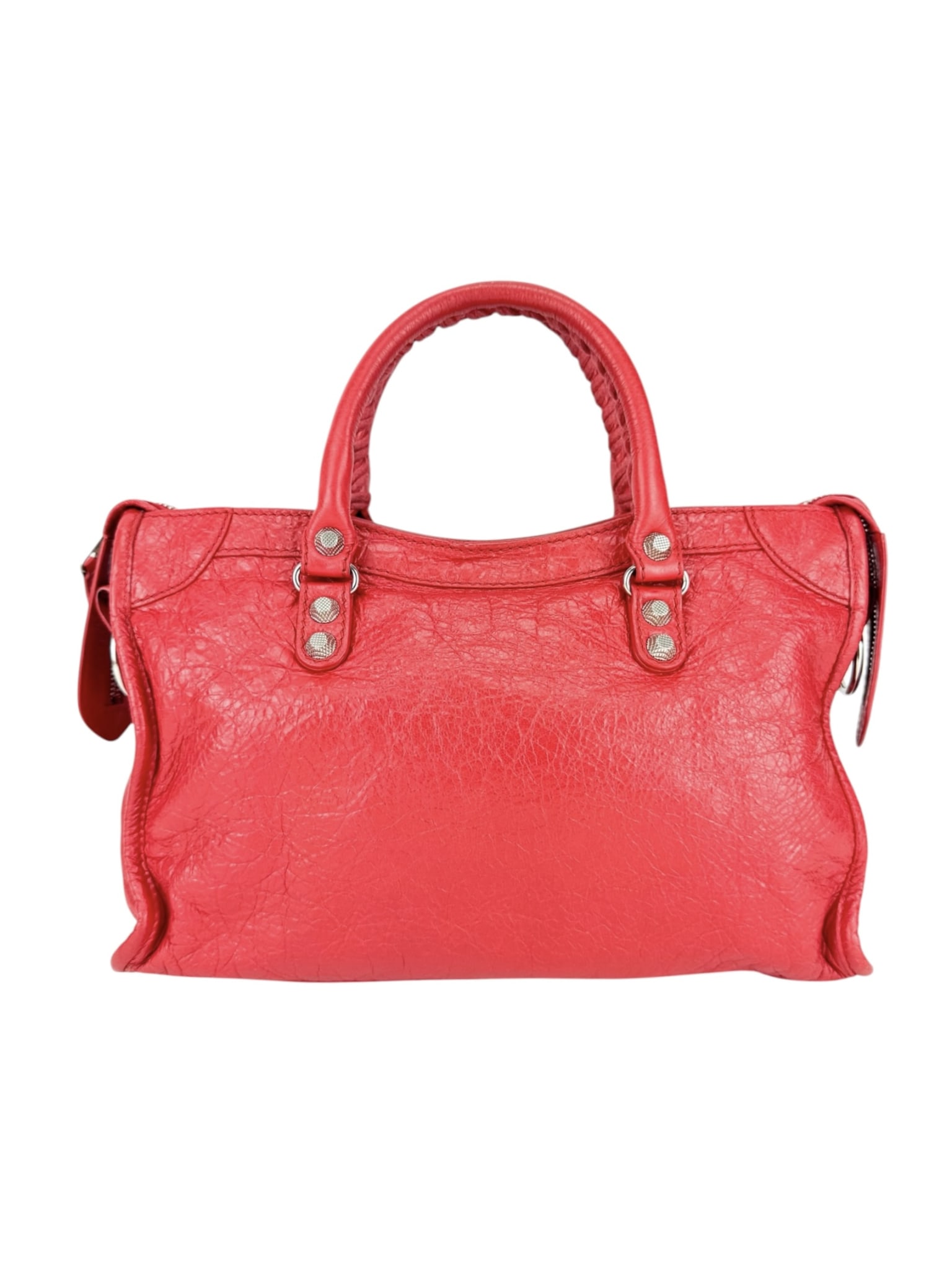 Balenciaga Pop Orange Leather Le City Bag Small – Luxury Anew