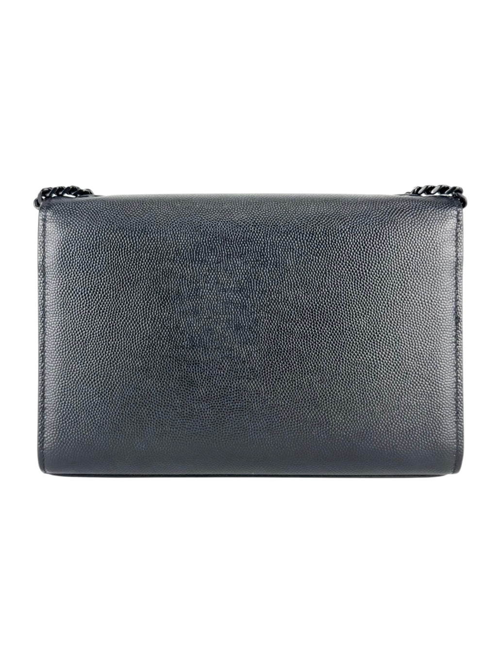 Saint Laurent Black Pebbled Leather Kate Bag Small