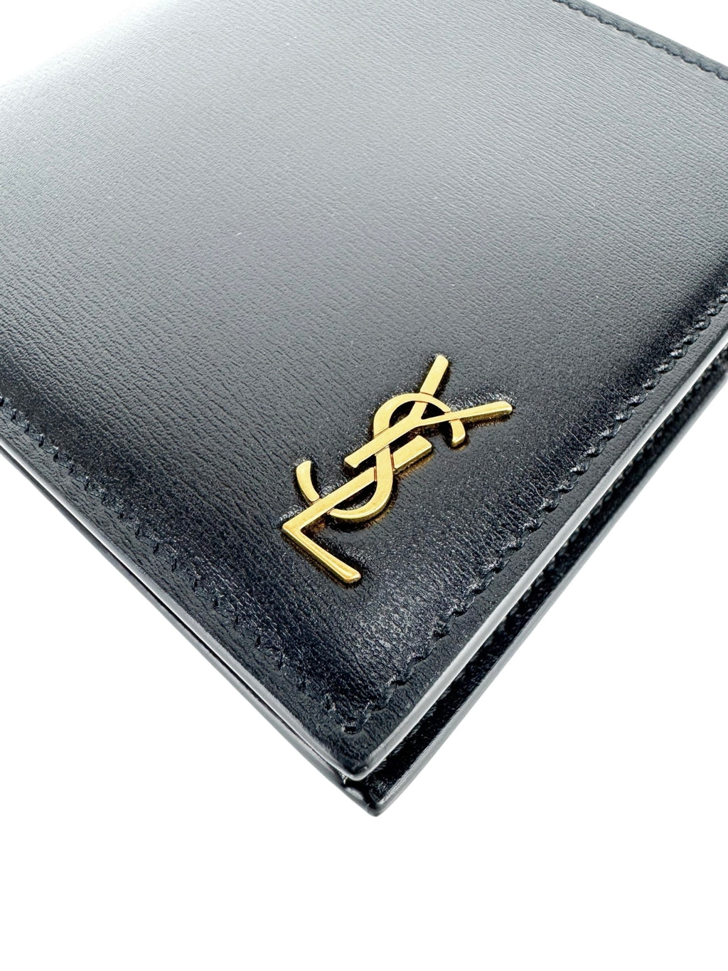 Saint Laurent Black Leather Bifold Wallet