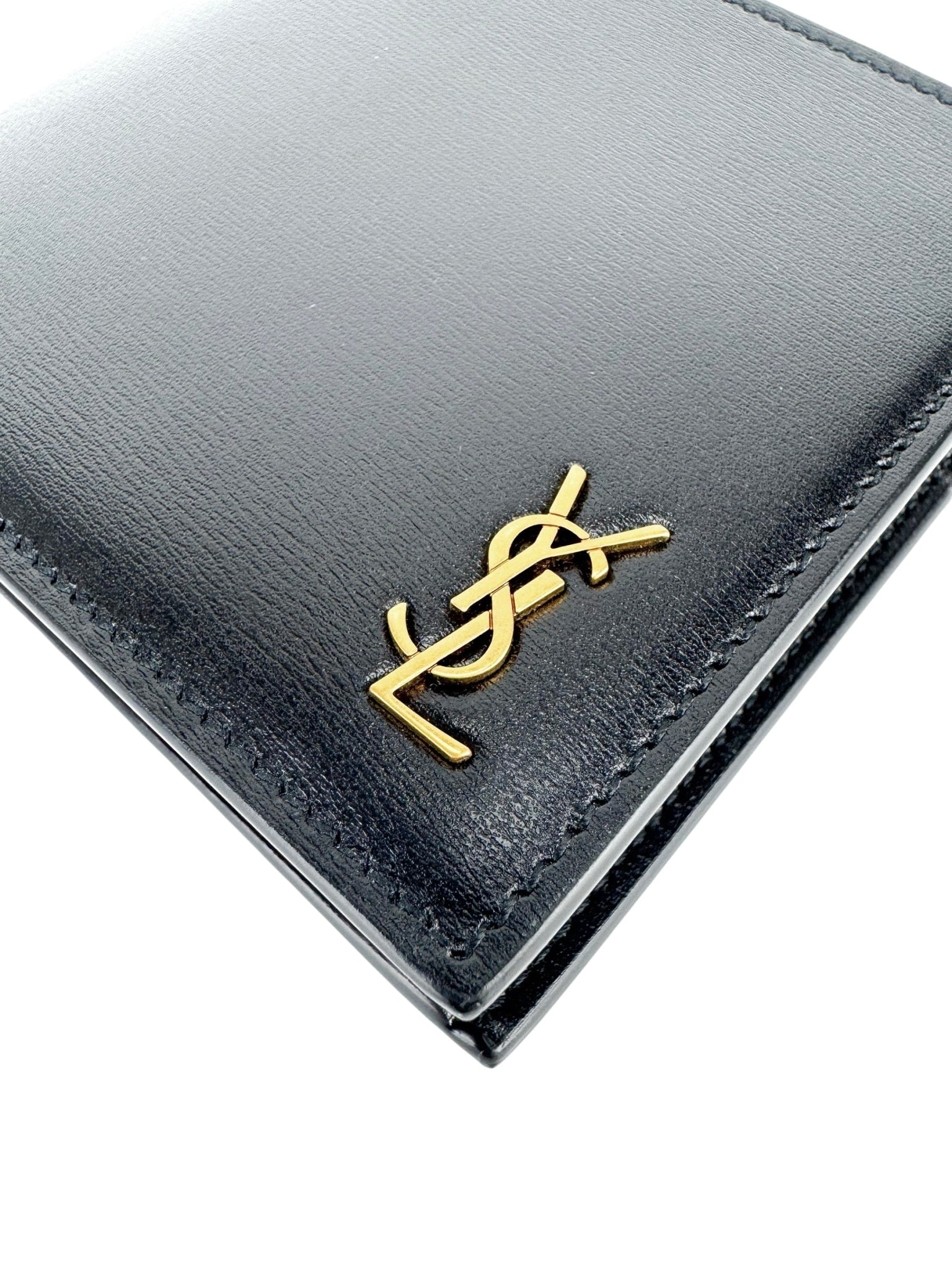 Saint Laurent Black Leather Bifold Wallet