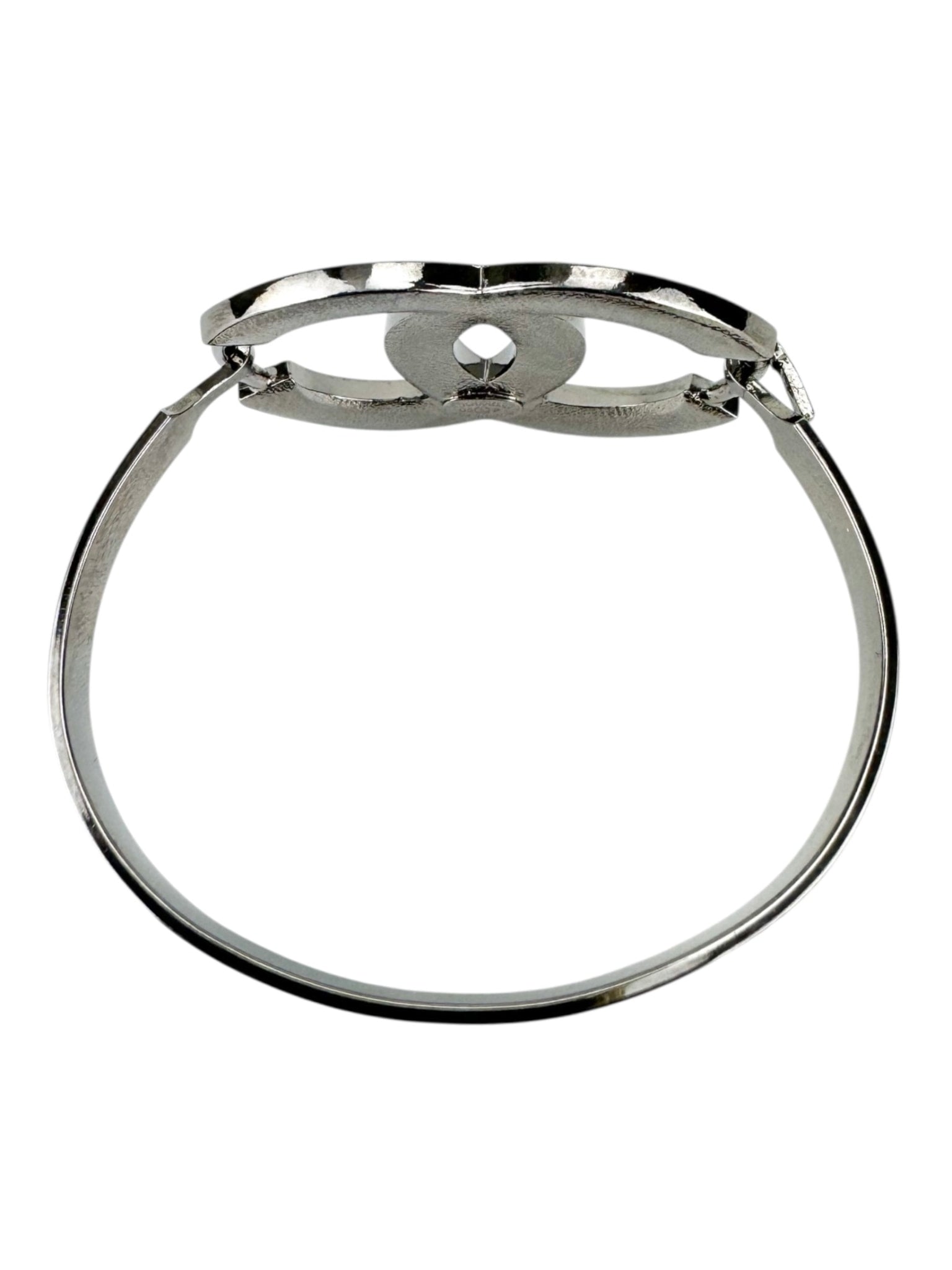 Chanel Dark Silver Coco Bangle