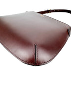 Celine Vintage Brown Leather Hobo Shoulder Bag