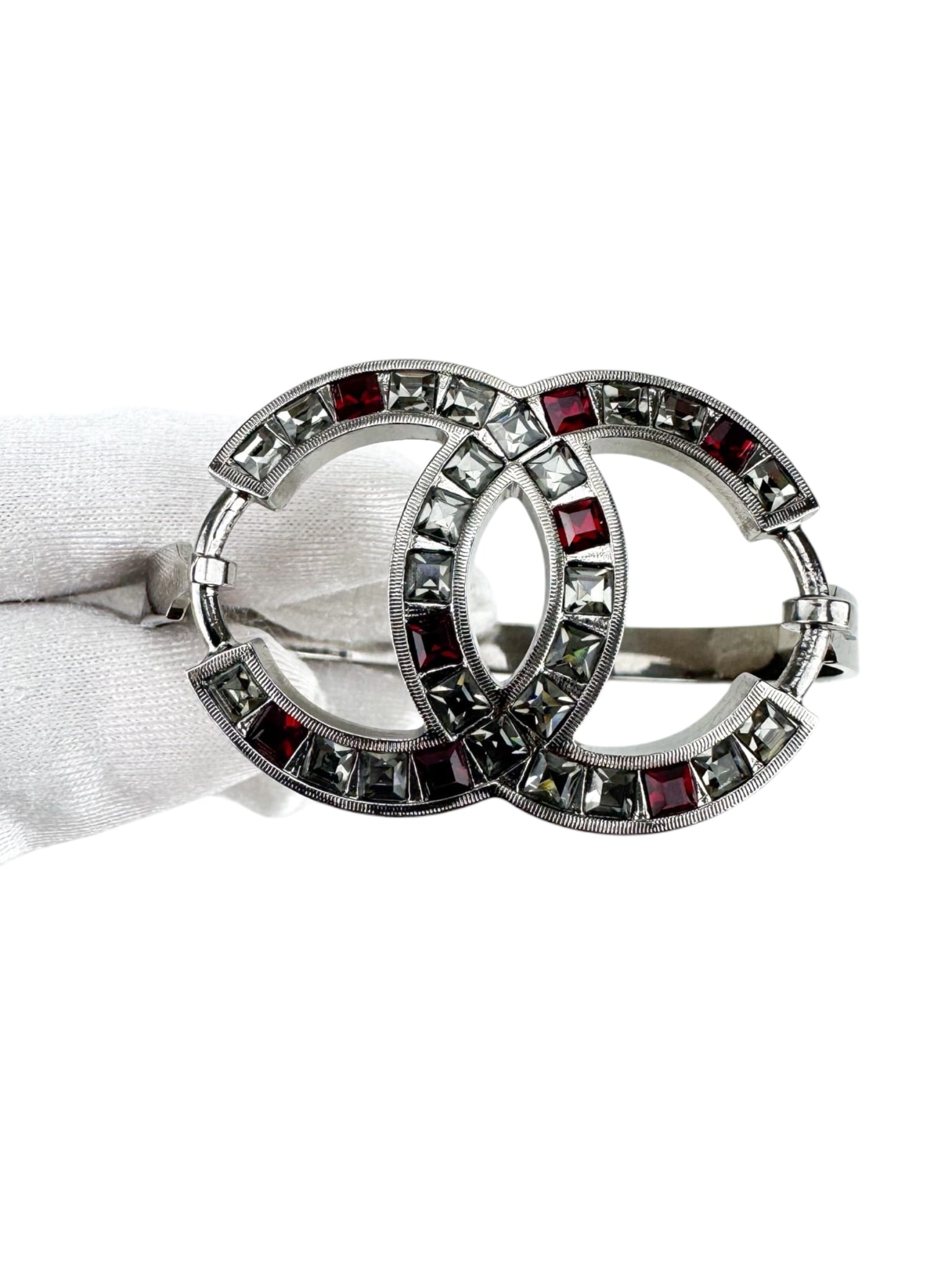 Chanel Dark Silver Coco Bangle